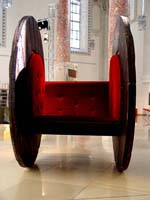 Peter Heel, cable drum for one or two lovers, h 160 cm, 1999, Keil & Heel